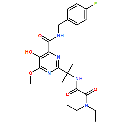 Ethanediamide, N1,N1-diethyl-N2-[1-[4-[[[(4-fluorophenyl)methyl]amino]carbonyl]-5-hydroxy-6-methoxy-2-pyrimidinyl]-1-methylethyl]-