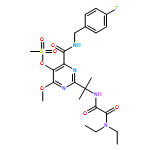 Ethanediamide, N1,N1-diethyl-N2-[1-[4-[[[(4-fluorophenyl)methyl]amino]carbonyl]-6-methoxy-5-[(methylsulfonyl)oxy]-2-pyrimidinyl]-1-methylethyl]-