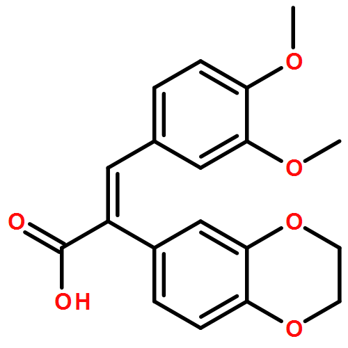 1,4-Benzodioxin-6-acetic acid, α-[(3,4-dimethoxyphenyl)methylene]-2,3-dihydro-, (αE)-