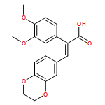 Benzeneacetic acid, α-[(2,3-dihydro-1,4-benzodioxin-6-yl)methylene]-3,4-dimethoxy-, (αE)-