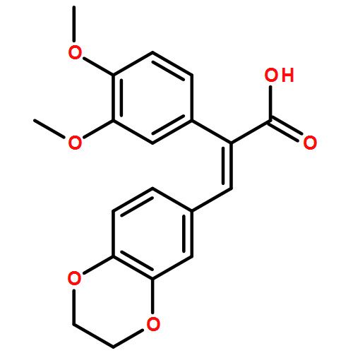 Benzeneacetic acid, α-[(2,3-dihydro-1,4-benzodioxin-6-yl)methylene]-3,4-dimethoxy-, (αE)-