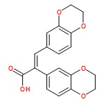 1,4-Benzodioxin-6-acetic acid, α-[(2,3-dihydro-1,4-benzodioxin-6-yl)methylene]-2,3-dihydro-, (αE)-