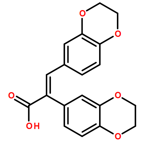 1,4-Benzodioxin-6-acetic acid, α-[(2,3-dihydro-1,4-benzodioxin-6-yl)methylene]-2,3-dihydro-, (αE)-