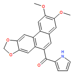 Methanone, (2,3-dimethoxyphenanthro[2,3-d][1,3]dioxol-6-yl)-1H-pyrrol-2-yl-