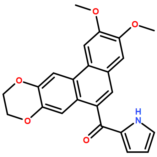 Methanone, (9,10-dihydro-2,3-dimethoxyphenanthro[3,2-b][1,4]dioxin-6-yl)-1H-pyrrol-2-yl-