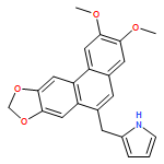 1H-Pyrrole, 2-[(2,3-dimethoxyphenanthro[2,3-d][1,3]dioxol-6-yl)methyl]-