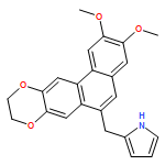 1H-Pyrrole, 2-[(9,10-dihydro-2,3-dimethoxyphenanthro[3,2-b][1,4]dioxin-6-yl)methyl]-