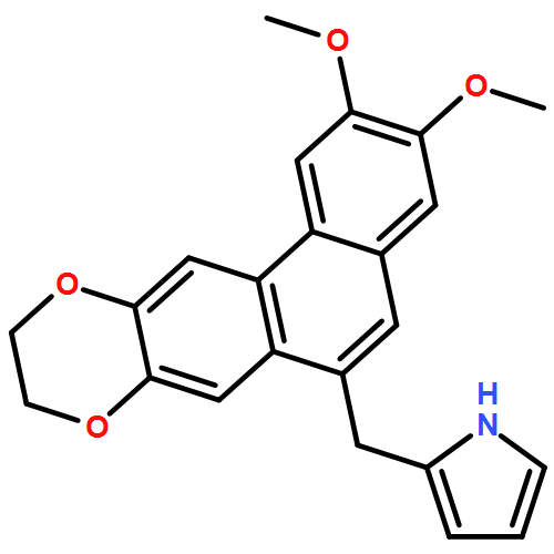 1H-Pyrrole, 2-[(9,10-dihydro-2,3-dimethoxyphenanthro[3,2-b][1,4]dioxin-6-yl)methyl]-