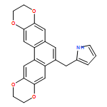 1H-Pyrrole, 2-[(2,3,10,11-tetrahydrophenanthro[2,3-b:6,7-b']bis[1,4]dioxin-6-yl)methyl]-