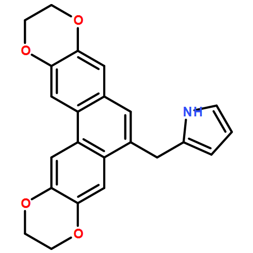 1H-Pyrrole, 2-[(2,3,10,11-tetrahydrophenanthro[2,3-b:6,7-b']bis[1,4]dioxin-6-yl)methyl]-