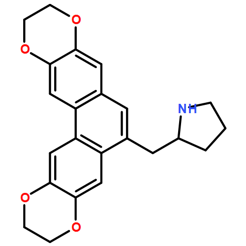 Pyrrolidine, 2-[(2,3,10,11-tetrahydrophenanthro[2,3-b:6,7-b']bis[1,4]dioxin-6-yl)methyl]-