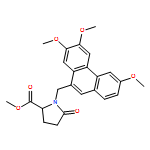 L-Proline, 5-oxo-1-[(3,6,7-trimethoxy-9-phenanthrenyl)methyl]-, methyl ester