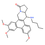 Dibenzo[f,h]pyrrolo[1,2-b]isoquinolin-11(9H)-one, 14-(butylamino)-12,13,13a,14-tetrahydro-3,6,7-trimethoxy-, (13aS,14S)-