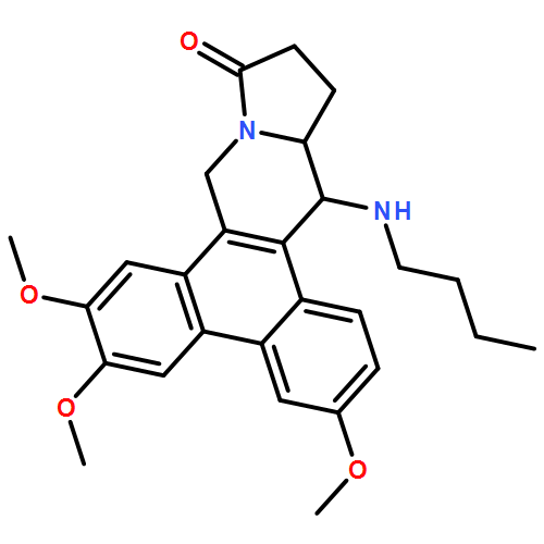 Dibenzo[f,h]pyrrolo[1,2-b]isoquinolin-11(9H)-one, 14-(butylamino)-12,13,13a,14-tetrahydro-3,6,7-trimethoxy-, (13aS,14S)-