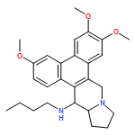 Dibenzo[f,h]pyrrolo[1,2-b]isoquinolin-14-amine, N-butyl-9,11,12,13,13a,14-hexahydro-3,6,7-trimethoxy-, (13aS,14S)-