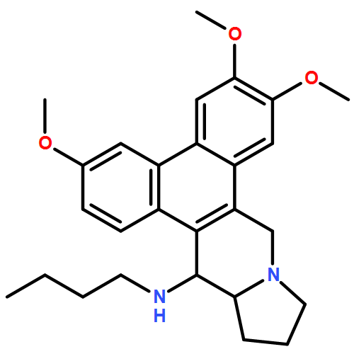 Dibenzo[f,h]pyrrolo[1,2-b]isoquinolin-14-amine, N-butyl-9,11,12,13,13a,14-hexahydro-3,6,7-trimethoxy-, (13aS,14S)-