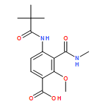 Benzoic acid, 4-[(2,2-dimethyl-1-oxopropyl)amino]-2-methoxy-3-[(methylamino)carbonyl]-