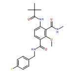 1,3-Benzenedicarboxamide, 4-[(2,2-dimethyl-1-oxopropyl)amino]-N1-[(4-fluorophenyl)methyl]-2-methoxy-N3-methyl-