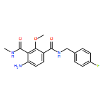 1,3-Benzenedicarboxamide, 4-amino-N1-[(4-fluorophenyl)methyl]-2-methoxy-N3-methyl-