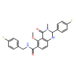 6-Quinazolinecarboxamide, 2-(4-fluorophenyl)-N-[(4-fluorophenyl)methyl]-1,2,3,4-tetrahydro-5-methoxy-3-methyl-4-oxo-