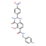 6-Quinazolinecarboxamide, N-[(4-fluorophenyl)methyl]-1,2,3,4-tetrahydro-5-methoxy-3-methyl-2-(4-nitrophenyl)-4-oxo-