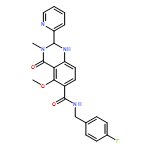 6-Quinazolinecarboxamide, N-[(4-fluorophenyl)methyl]-1,2,3,4-tetrahydro-5-methoxy-3-methyl-4-oxo-2-(2-pyridinyl)-