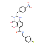 6-Quinazolinecarboxamide, N-[(4-fluorophenyl)methyl]-1,2,3,4-tetrahydro-5-methoxy-3-methyl-2-[(4-nitrophenyl)methyl]-4-oxo-