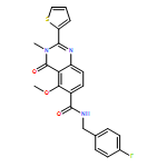 6-Quinazolinecarboxamide, N-[(4-fluorophenyl)methyl]-3,4-dihydro-5-methoxy-3-methyl-4-oxo-2-(2-thienyl)-