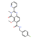 6-Quinazolinecarboxamide, N-[(4-fluorophenyl)methyl]-3,4-dihydro-5-methoxy-3-methyl-4-oxo-2-(2-pyridinyl)-