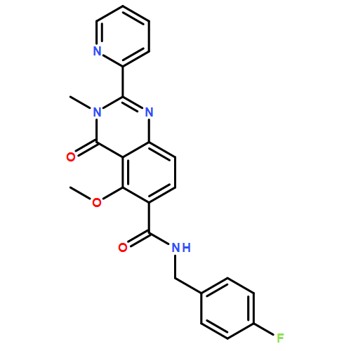 6-Quinazolinecarboxamide, N-[(4-fluorophenyl)methyl]-3,4-dihydro-5-methoxy-3-methyl-4-oxo-2-(2-pyridinyl)-