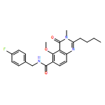 6-Quinazolinecarboxamide, 2-butyl-N-[(4-fluorophenyl)methyl]-3,4-dihydro-5-methoxy-3-methyl-4-oxo-