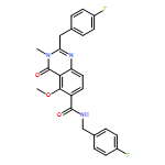 6-Quinazolinecarboxamide, N,2-bis[(4-fluorophenyl)methyl]-3,4-dihydro-5-methoxy-3-methyl-4-oxo-