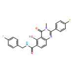 6-Quinazolinecarboxamide, 2-(4-fluorophenyl)-N-[(4-fluorophenyl)methyl]-3,4-dihydro-5-hydroxy-3-methyl-4-oxo-