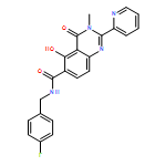 6-Quinazolinecarboxamide, N-[(4-fluorophenyl)methyl]-3,4-dihydro-5-hydroxy-3-methyl-4-oxo-2-(2-pyridinyl)-