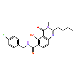 6-Quinazolinecarboxamide, 2-butyl-N-[(4-fluorophenyl)methyl]-3,4-dihydro-5-hydroxy-3-methyl-4-oxo-