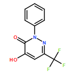 3(2H)-Pyridazinone, 4-hydroxy-2-phenyl-6-(trifluoromethyl)-