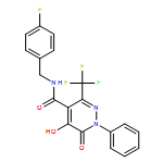 4-Pyridazinecarboxamide, N-[(4-fluorophenyl)methyl]-1,6-dihydro-5-hydroxy-6-oxo-1-phenyl-3-(trifluoromethyl)-