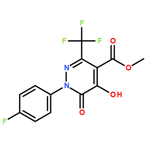 4-Pyridazinecarboxylic acid, 1-(4-fluorophenyl)-1,6-dihydro-5-hydroxy-6-oxo-3-(trifluoromethyl)-, methyl ester