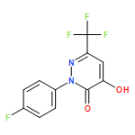 3(2H)-Pyridazinone, 2-(4-fluorophenyl)-4-hydroxy-6-(trifluoromethyl)-