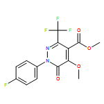 4-Pyridazinecarboxylic acid, 1-(4-fluorophenyl)-1,6-dihydro-5-methoxy-6-oxo-3-(trifluoromethyl)-, methyl ester