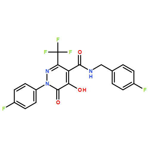 4-Pyridazinecarboxamide, 1-(4-fluorophenyl)-N-[(4-fluorophenyl)methyl]-1,6-dihydro-5-hydroxy-6-oxo-3-(trifluoromethyl)-