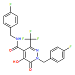 4-Pyridazinecarboxamide, N,1-bis[(4-fluorophenyl)methyl]-1,6-dihydro-5-hydroxy-6-oxo-3-(trifluoromethyl)-