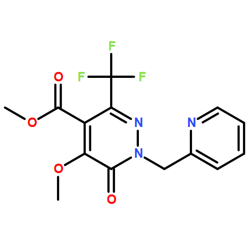 4-Pyridazinecarboxylic acid, 1,6-dihydro-5-methoxy-6-oxo-1-(2-pyridinylmethyl)-3-(trifluoromethyl)-, methyl ester