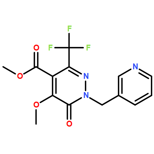 4-Pyridazinecarboxylic acid, 1,6-dihydro-5-methoxy-6-oxo-1-(3-pyridinylmethyl)-3-(trifluoromethyl)-, methyl ester