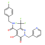 4-Pyridazinecarboxamide, N-[(4-fluorophenyl)methyl]-1,6-dihydro-5-hydroxy-6-oxo-1-(3-pyridinylmethyl)-3-(trifluoromethyl)-