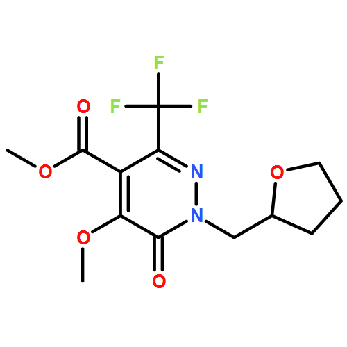 4-Pyridazinecarboxylic acid, 1,6-dihydro-5-methoxy-6-oxo-1-[(tetrahydro-2-furanyl)methyl]-3-(trifluoromethyl)-, methyl ester