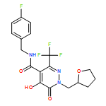 4-Pyridazinecarboxamide, N-[(4-fluorophenyl)methyl]-1,6-dihydro-5-hydroxy-6-oxo-1-[(tetrahydro-2-furanyl)methyl]-3-(trifluoromethyl)-