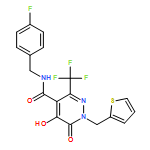 4-Pyridazinecarboxamide, N-[(4-fluorophenyl)methyl]-1,6-dihydro-5-hydroxy-6-oxo-1-(2-thienylmethyl)-3-(trifluoromethyl)-