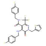 4-Pyridazinecarboxamide, N-[(4-fluorophenyl)methyl]-5-[[(4-fluorophenyl)methyl]amino]-1,6-dihydro-6-oxo-1-(2-thienylmethyl)-3-(trifluoromethyl)-