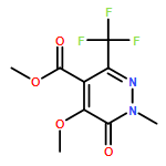 4-Pyridazinecarboxylic acid, 1,6-dihydro-5-methoxy-1-methyl-6-oxo-3-(trifluoromethyl)-, methyl ester